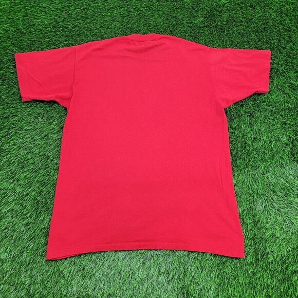 Vintage 80s Keen Vette Z06 Shirt M/L 20x27 Red Car Enthusiast - Picture 2 of 14